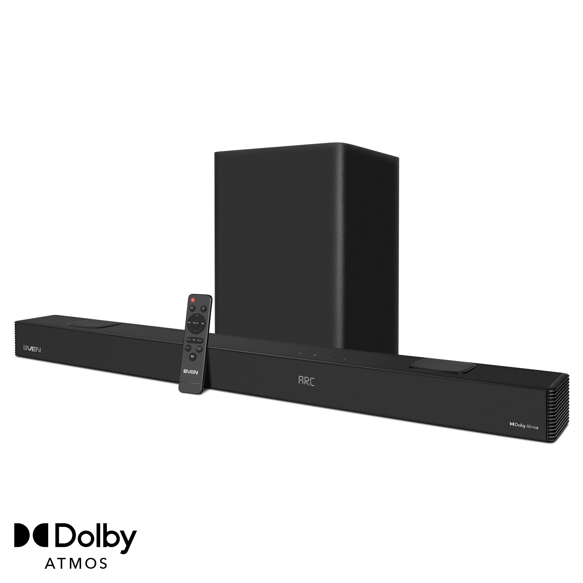 Саундбар SVEN (SB-2700DA) (7x25Вт+275Вт, AUX, HDMI ARC, SPDIF, USB, Bluetooth, Д/У, LED дисплей) Black купить по самой низкой цене