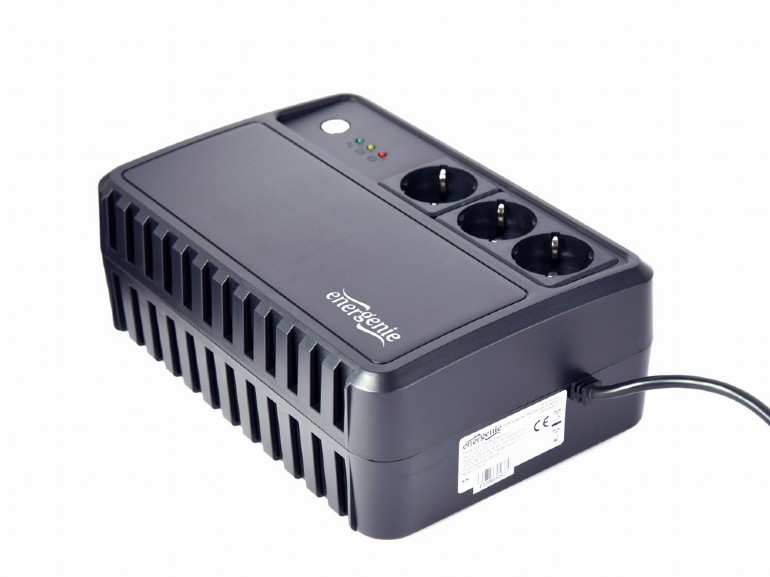 Блок UPS 1000VA/600W GEMBIRD EG-UPS-3SDT1000-01 (AVR,  выход.роз. 3*Schuko output) купить по самой низкой цене