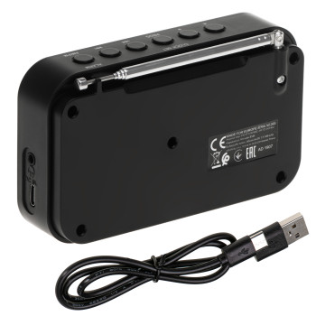 Радиоприемник Adler AD 1907 (FM 87,5 - 108МГц, AM 522 - 1620 KГц, RMS 0,6W, LCD дисплей, будильник) купить по самой низкой цене