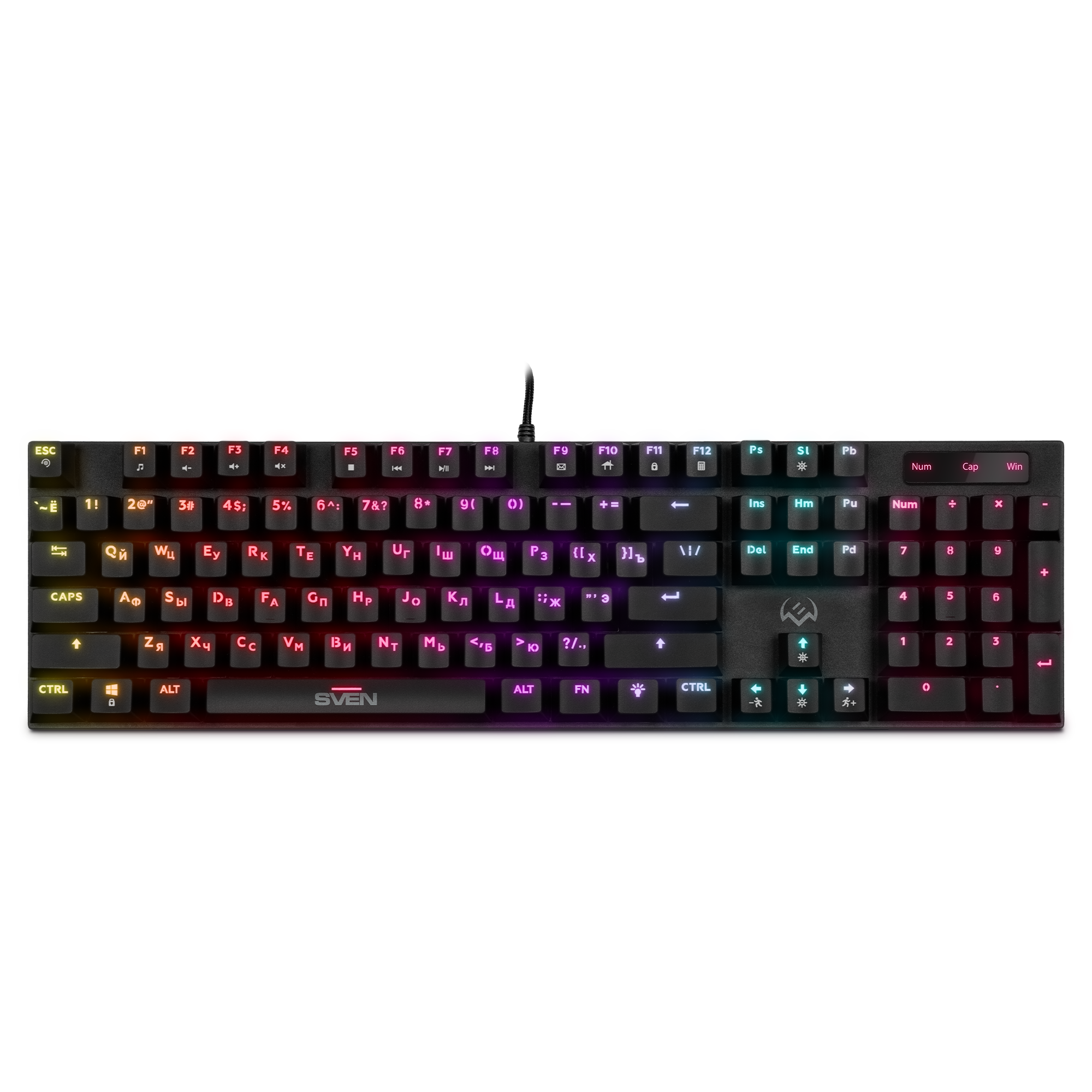 Клавиатура SVEN KB-G8900 механическая, USB, 1.8м, black купить по самой низкой цене