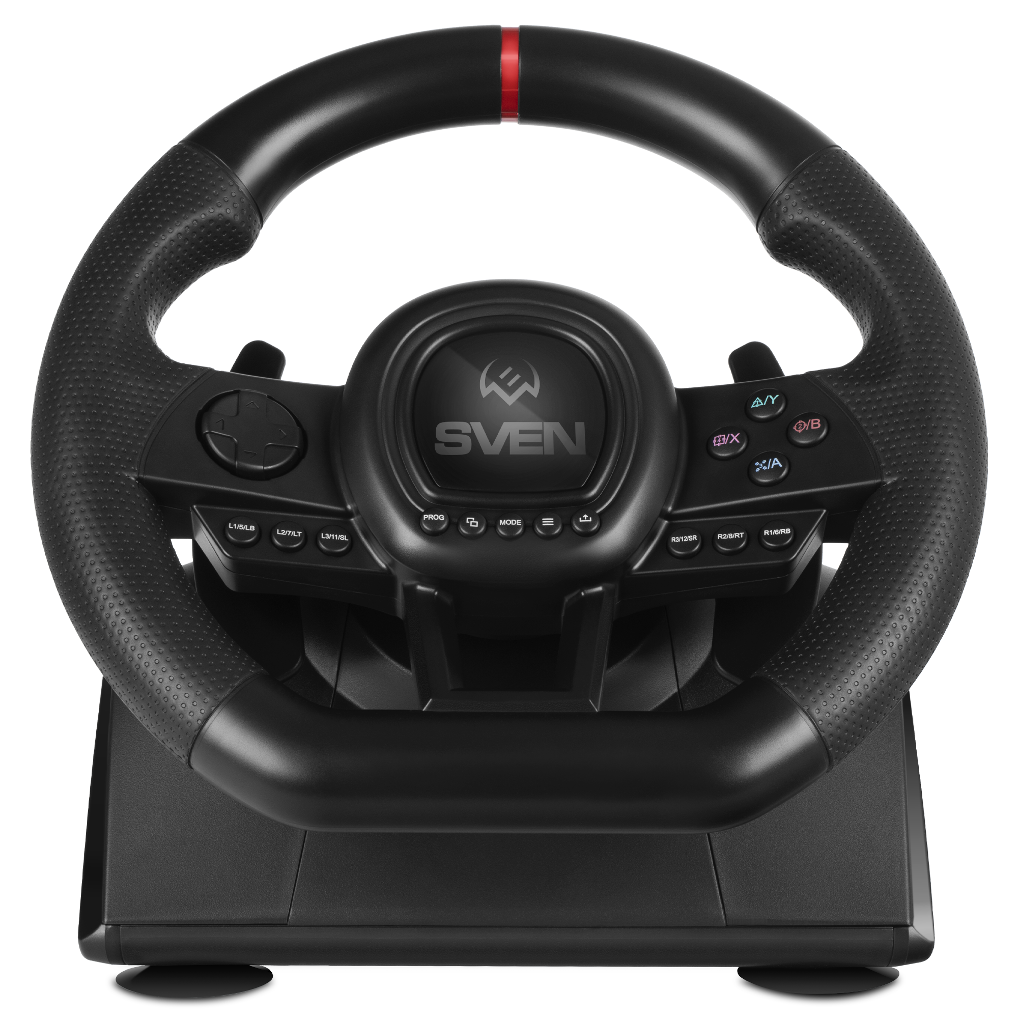 Руль проводной SVEN GC-W650 (10.2' Рул.колесо+2 педали, USB, виброотдача) black купить по самой низкой цене