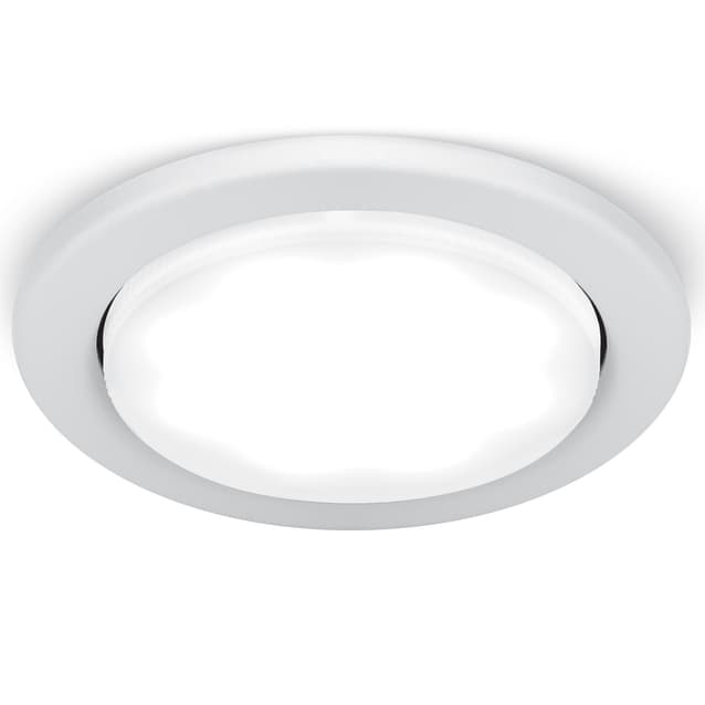 Светильник встраеваемый светодиодный GAUSS TABLET (GX004) GX53, max 25W, круг, белый, металл купить по самой низкой цене