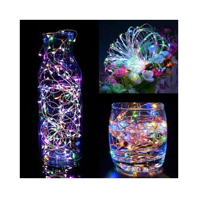 Гирлянда ёлочная Springos (CL0008) 1.9м, 20 светодиодов, многоцветная, на батарейках 2xАА купить по самой низкой цене