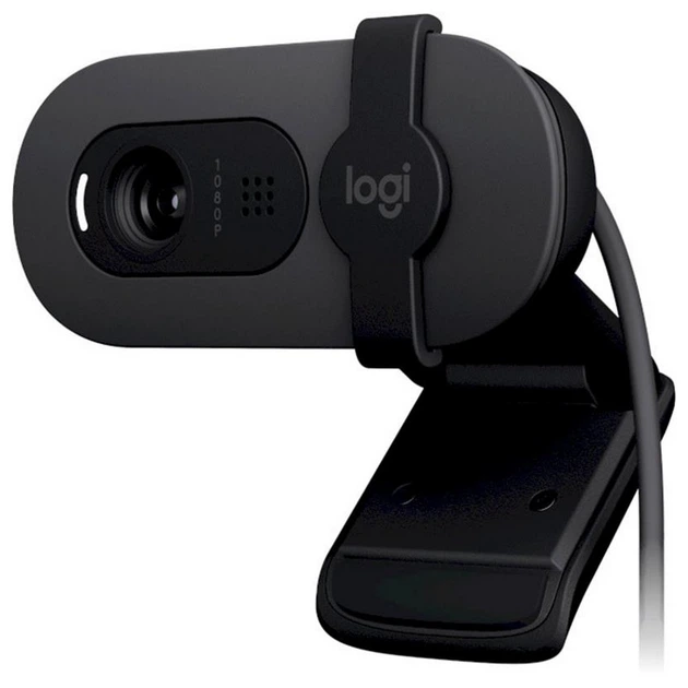 WEB-камера Logitech BRIO 105 GRAPHITE (960-001592) 2Mp, 1080p/30fps (1920x1080pix) USB,  fixed focus, микрофон купить по самой низкой цене