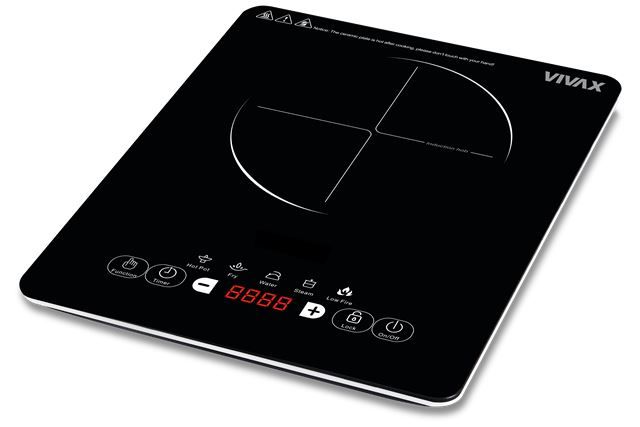 Плита электрическая настольная индук Vivax HPI-1500TP (1500Вт, 1конф, керамика, сенсорн.упр.) чёрн. 0001250785 купить по самой низкой цене