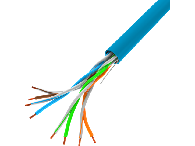 Кабель ETHERNET UTP 4P CAT5e LANBERG (LCU5-12CU-0305-B), 1 метр, медь, Blue купить по самой низкой цене