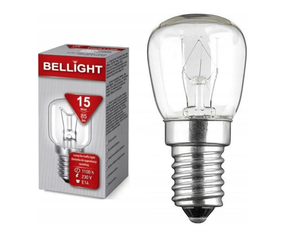 Лампа накаливания BELLIGHT ST26 230В 15Вт E14 прозрачная (для холодильников) купить по самой низкой цене