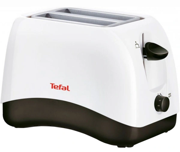 Тостер Tefal Delfini 2 TT130130  (870Вт, на 2 тоста) белый/черный купить по самой низкой цене