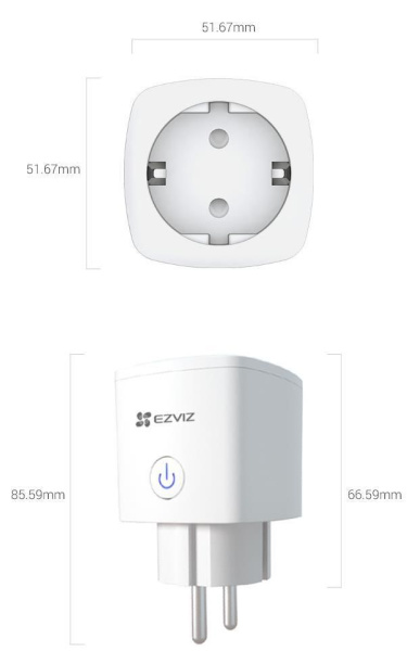 Розетка умная Ezviz (CS-T30-10A-EU) Wi-Fi, белая купить по самой низкой цене