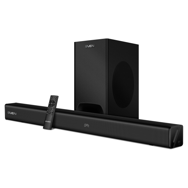 Саундбар SVEN (SB-2400DD) 2.0 (2x80Вт+240Вт, AUX, HDMI ARC, SPDIF, USB, Bluetooth, Д/У, LED дисплей) Black купить по самой низкой цене