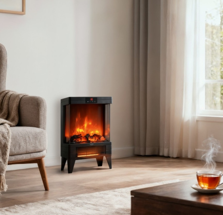 Электрокамин Adler (AD 7755) 1000/2000Вт, 3D-пламя, защита от перегрева, термостат, Д/У купить по самой низкой цене