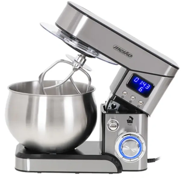 Кухонный комбайн Mesko MS 4228 (1300-2000Вт, 6 скоростей, емкость чаши 5л. из нержавеющей стали, 3 насадки) купить по самой низкой цене