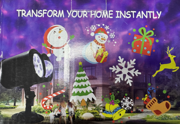 Проектор лазерный (внешний) (Снежинки, елочки) купить по самой низкой цене