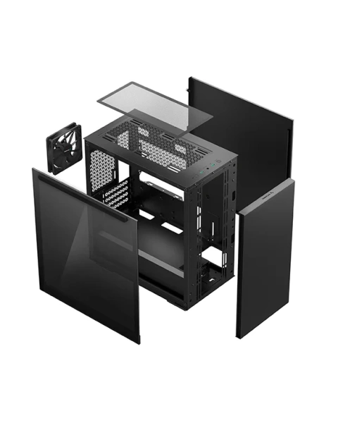 Корпус MiniTower DEEPCOOL MACUBE 110 (R-MACUBE110-BK NGM1N-G-1) BLACK без бп 1*FAN 120, Micro-ATX/Mini-ITX купить по самой низкой цене