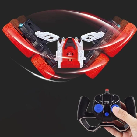 Машинка на радиоуправлении SHT DW02A Trick and Flip RC Car 2.4G (Red) купить по самой низкой цене