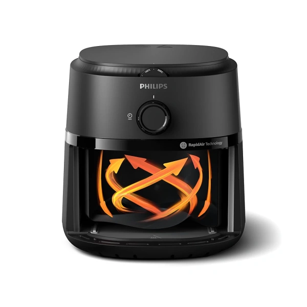 Аэрофритюрница  (аэрогриль) Philips 1000 Series Ovi NA110/00 (1300Вт, 3.2л, 80°C - 200°C) чёрная купить по самой низкой цене