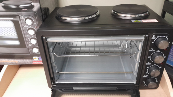 Электропечь с 2 конфорками Adler AD 6020 (36л, конвекция, гриль/вертел, таймер) Уценка! купить по самой низкой цене