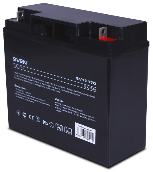 Батарея аккумуляторная Sven 12V, 17Ah (SV12170) 2023 купить по самой низкой цене
