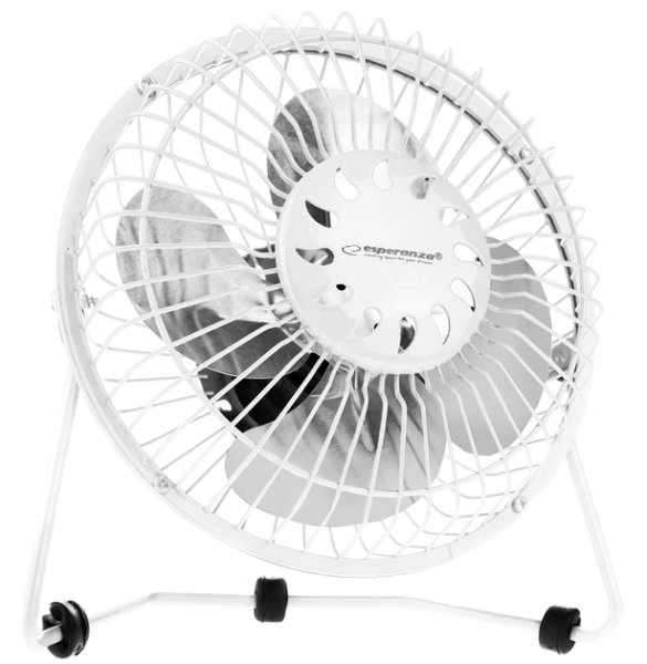 Вентилятор настольный Esperanza Yugo EA149W) 1 скор., d= 15см, Источник питания USB, Белый купить по самой низкой цене