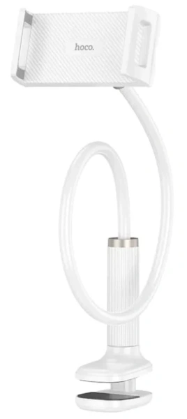 Держатель для телефона 4.5'-7'/планшета до 13' Hoco HD10 Bamboo lazy stand (White) спиральное основание купить по самой низкой цене