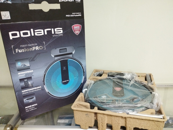 Пылесос-робот Polaris PVCR 1020 FusionPRO (сухая уборка, устан.расписания, 2 режима мощности уборки) Уценка! купить по самой низкой цене
