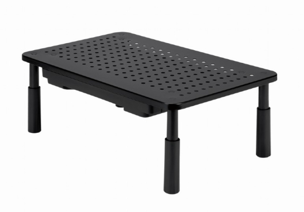 Подставка для монитора/ноубука Gembird (MS-TABLE-D-01) прямоуголь. 370*235мм, рег.высоты 100/120/140мм, чёрная купить по самой низкой цене