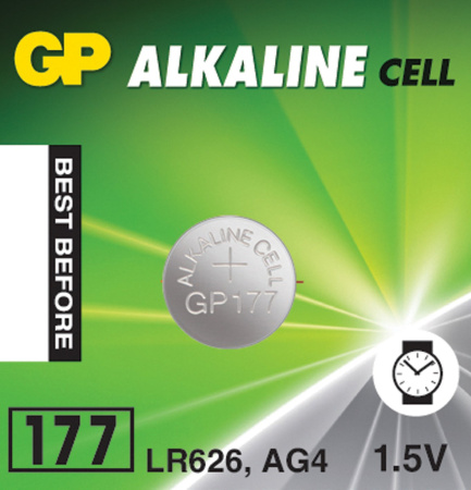 Элементы питания GP MINI (177F-U10) G4, LR626, LR66 (1шт)   (6690) купить по самой низкой цене