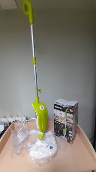 Швабра паровая Mesko MS 7020 (1350Вт, бак 0.3л, 3.5бар) для чистки плитки, паркета, линолеума Уценка! купить по самой низкой цене