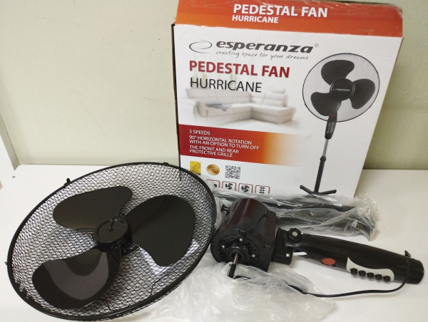 Вентилятор напольн.Esperanza HURRICANE EHF001KK (40см/50Вт) black Уценка купить по самой низкой цене