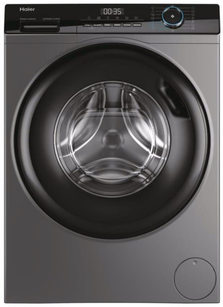Стиральная машина Haier HW80-B14939S8 (прямой привод, инвертор, 8кг, 1400об/м, класс A, 59.5x85x62) графит купить по самой низкой цене