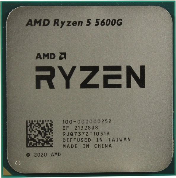 CPU AMD Ryzen 5 5600G TRAY (100-000000252) S-AM4, 3.9Ghz (4.4Ghz max), 3Mb+16Mb, 6Core, TDP 65Вт, Vega 7 купить по самой низкой цене