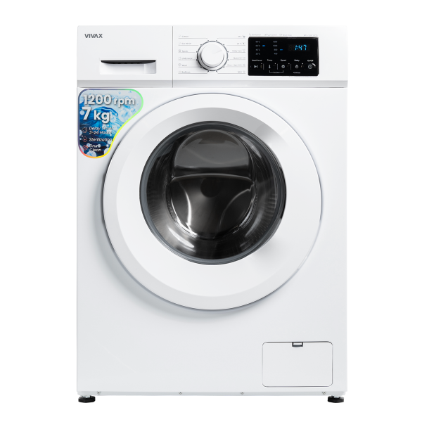 Стиральная машина VIVAX WFL-120712CD (7кг, 1200об/м, фронталь.загр.) white   1325960 купить по самой низкой цене