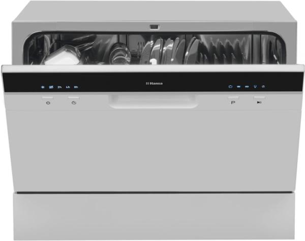 Посудомоечная машина настольная Hansa (ZWM556SH)  5 пр., 6 комп. серая Посудомоечная машина настольная Hansa (ZWM556SH)  5 пр., 6 комп. серая купить по самой низкой цене