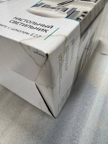 Светильник настольный GAUSS GTL003 60W 220-240V E27 белый струбцина и основание  (GT0031) Уценка! купить по самой низкой цене