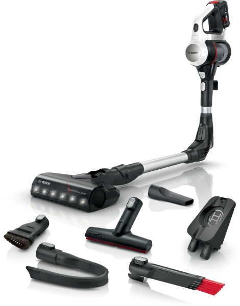 Пылесос Bosch BCS711XXL (вертикальный, аккумул. 3000 мА·ч, для сухой уборки) белый купить по самой низкой цене