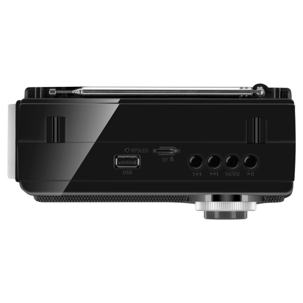 Радиоприемник SVEN SRP-155 BLACK (FM/AM/SW, USB/mSD, Bluetooth, 3Вт, 150-20000Гц, аккум 1200mAh/USB-C DC 5V) купить по самой низкой цене