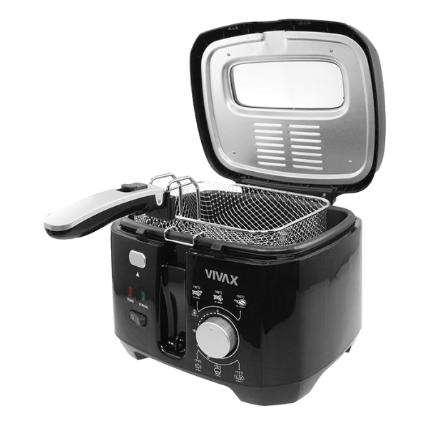 Фритюрница VIVAX DF-1800B (1800Вт, жарка/фритюр, чаша 2.5л, 6 программ)    0002356260 купить по самой низкой цене