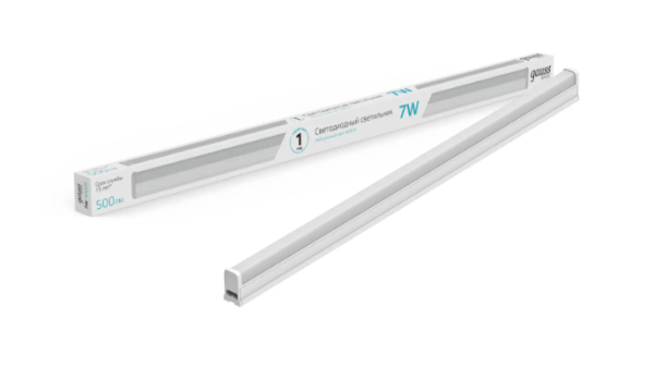 Светильник линейный LED GAUSS TL (130411207) 7W, 500lm, 4000K, матовый, 563х22х33мм, IP20 купить по самой низкой цене