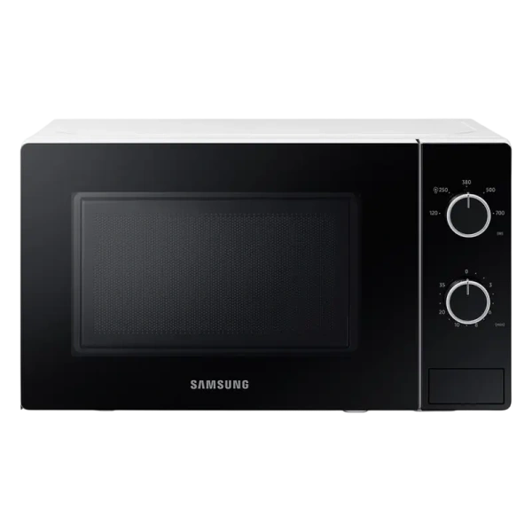 Микроволновая печь Samsung MS20A3010AH/OL (био-керам.эмаль, 20л, 700вт) Корпус-белый, дверца-чёрная купить по самой низкой цене