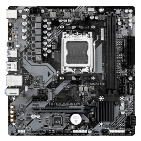 M/B S-AM5: GIGABYTE A620M H (Rev. 2.2) 2*DDR5 6400MT/s, 1*PCIEx16+1*PCIEx1, DP/HDMI, M.2, GLan купить по самой низкой цене
