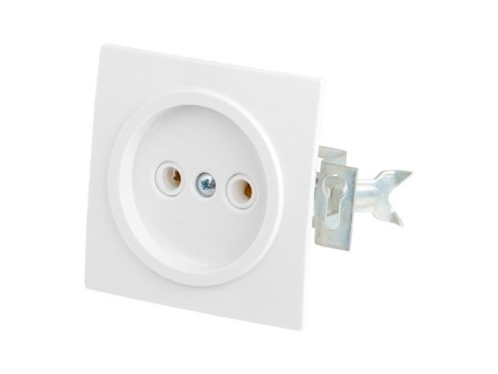 Розетка  электрическая без заземления внутренняя RS 16-131-1-Б (пластик) (БелТИЗ) купить по самой низкой цене