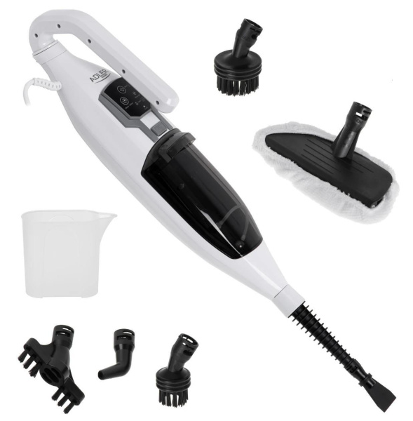 Швабра паровая Adler AD 7052 (1300Вт, бак 0.55л) для чистки плитки, ламината, паркета, 3 режима пара купить по самой низкой цене