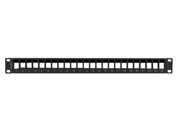 Патч-панель (PATCH PANEL) ETHERNET 19' 1U, Lanberg (PPKS-1024-B) 24p, без разъемов, для модулей Keystone, BLK купить по самой низкой цене