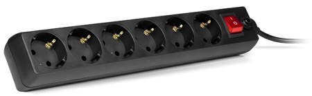 Фильтр SVEN Optima (1,8м, 6 роз.) black купить по самой низкой цене