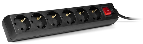 Фильтр SVEN Optima (1,8м, 6 роз.) black купить по самой низкой цене