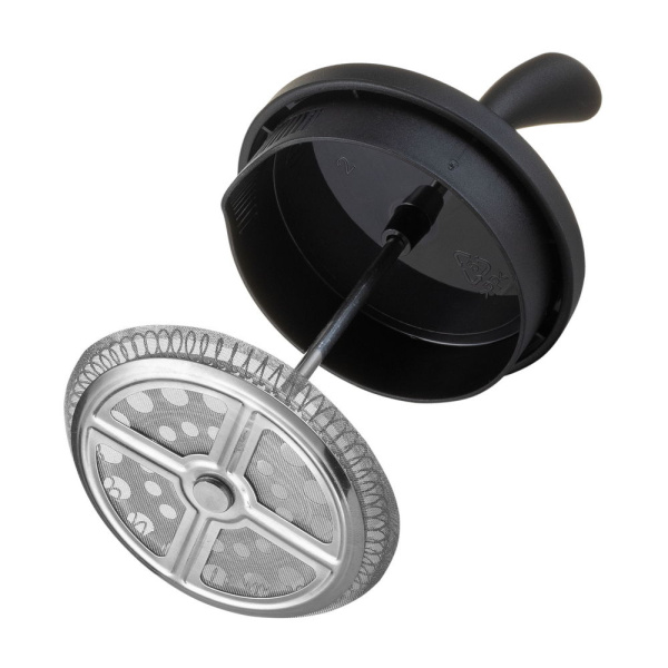 Френч-пресс Resto (90508) 0.6л, пластик,/жаропрочное стекло/нерж.сталь. black купить по самой низкой цене