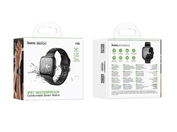 Смарт-часы Hoco Smart Watch Y36 Smart sports watch (call version) (Black) купить по самой низкой цене