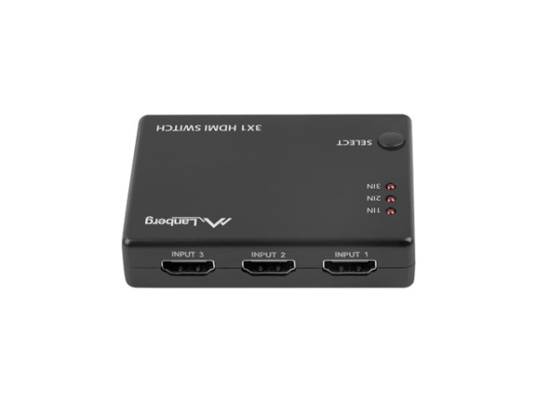 VIDEO SWITCH (коммутатор) Lanberg (SWV-HDMI-0003) 3p*HDMI 2.0b -> 1p*Micro USB, 4K, HDR10, Д/У купить по самой низкой цене