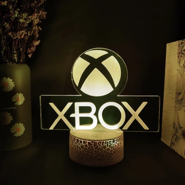 Светильник настольный 3D Xbox logo blue + green купить по самой низкой цене