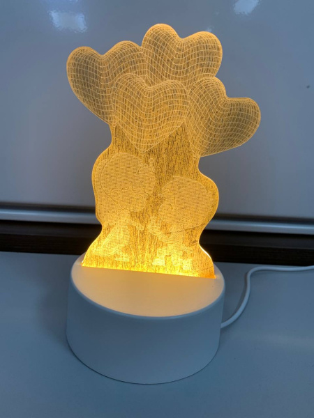 Настольный светодиодный детский ночник USB Night Light (3D Acrylic - Propose) купить по самой низкой цене